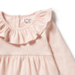 Pink Organic Ruffle Dress