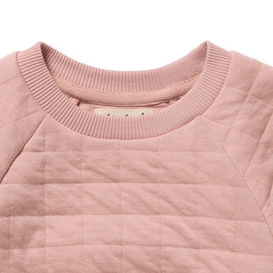 Rose Organic Quilted Sweat