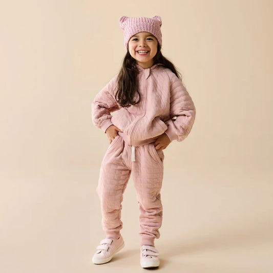 Rose Organic Quilted Sweat Pant