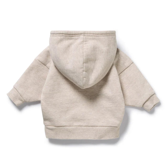 Oatmeal Organic Terry Hooded Sweat