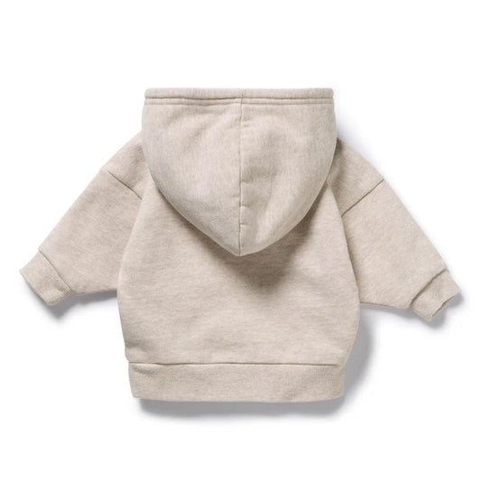 Oatmeal Organic Terry Hooded Sweat