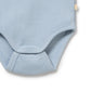 Storm Blue Organic Rib long-sleeved Bodysuit