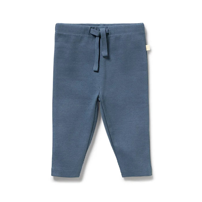 Twilight Blue Organic Rib Legging