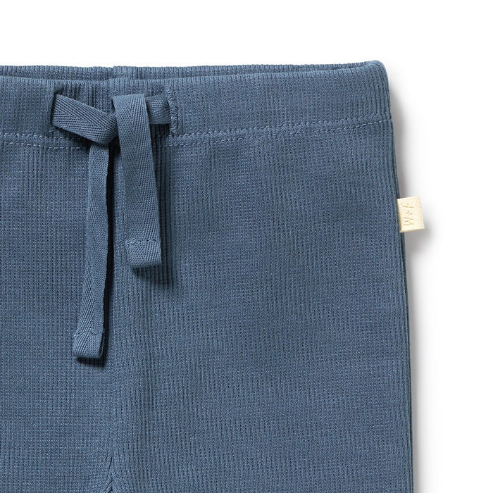 Twilight Blue Organic Rib Legging