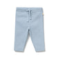 Storm Blue Organic Rib Legging