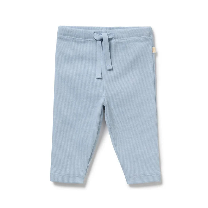 Storm Blue Organic Rib Legging