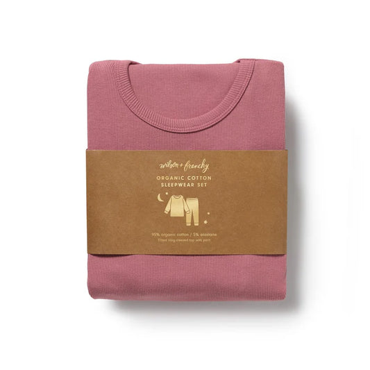 Plum Organic Rib Long Sleeved Pyjamas