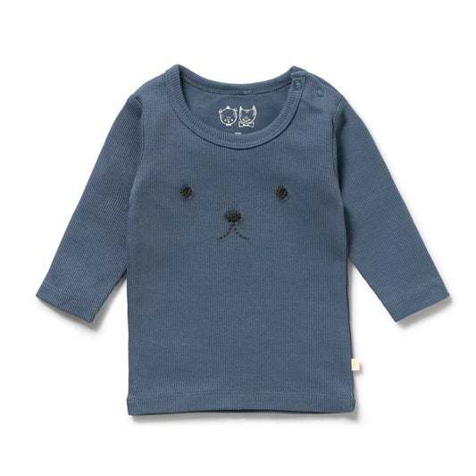 Twilight Blue Organic Rib Top