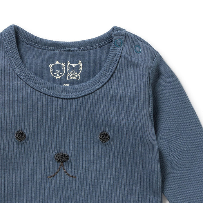 Twilight Blue Organic Rib Top