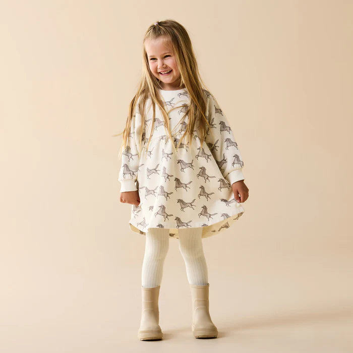 Buttermilk Organic Ribbed Tights