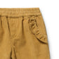 Amber Flow Organic Cord Ruffle Pant