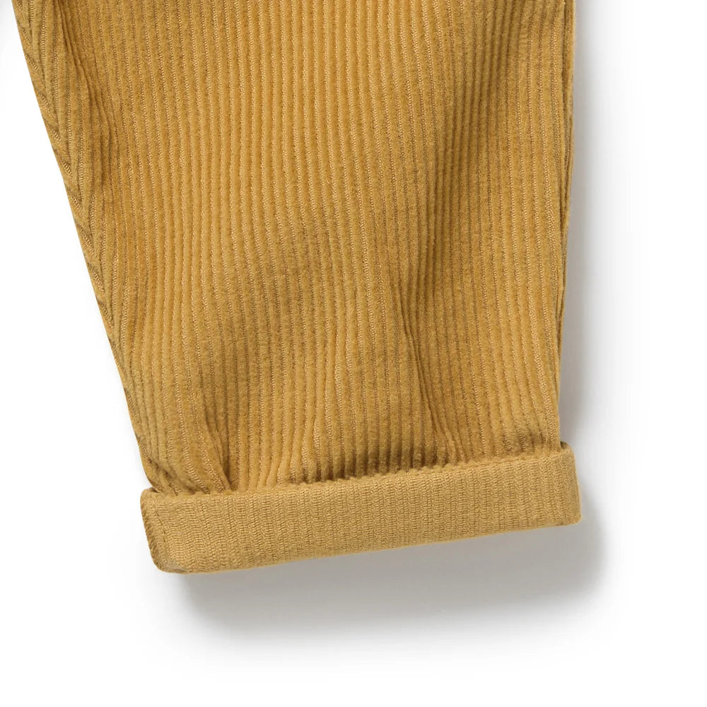 Amber Flow Organic Cord Ruffle Pant