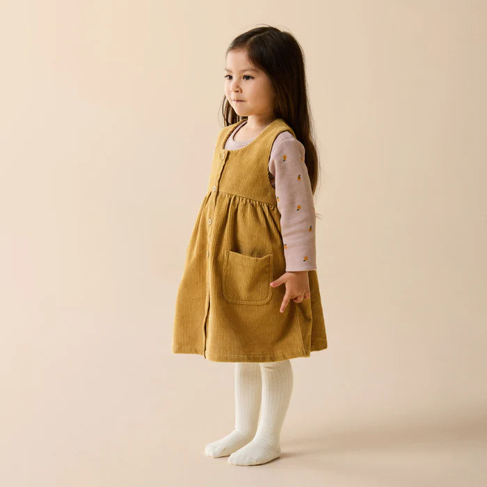Amber Glow Organic Cord Dress