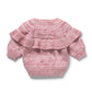 Rhubarb & Cream Ruffle Jumper