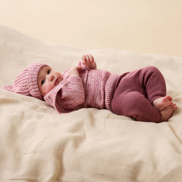 Rhubarb & Cream Ruffle Jumper