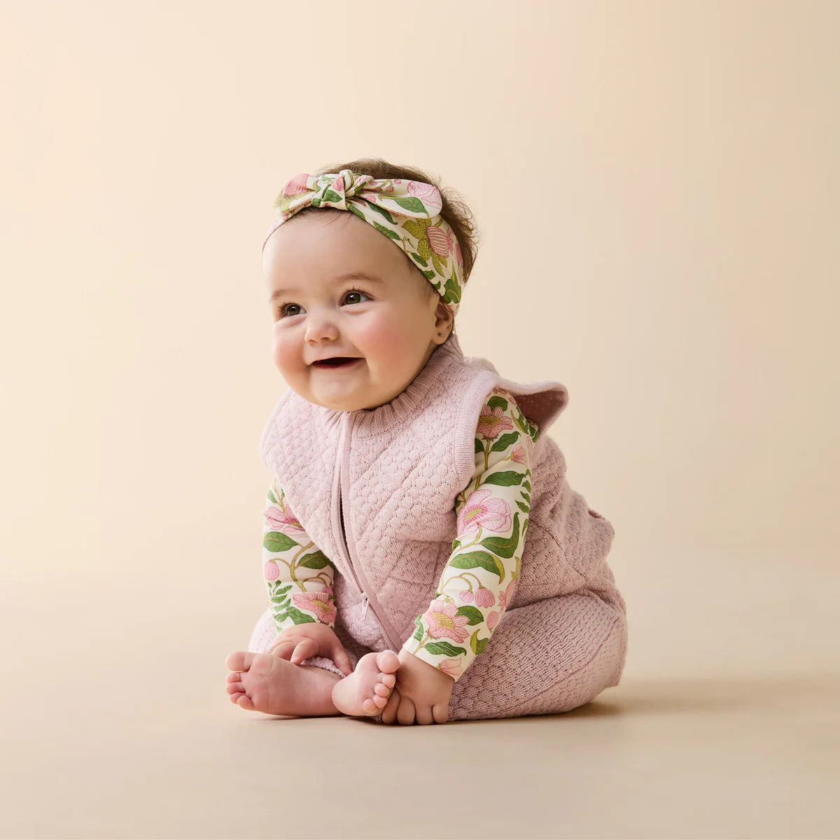 Marshmellow Organic Knitted Bubble Vest