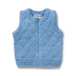 Frosted Blue Organic Knitted Vest