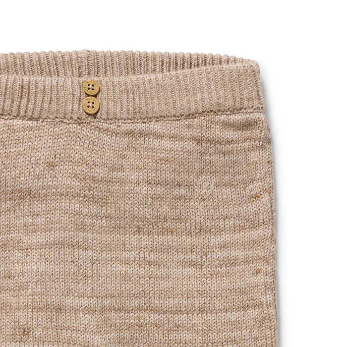 Organic Knitted Legging - Sandstone