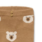 Beary Cute Organic Knitted Jacquard Legging
