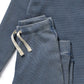 Twilight Blue Organic Waffle Henley Pyjamas