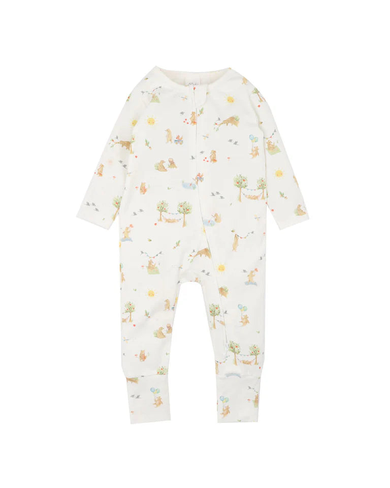 BEAR ORGANIC LS ZIPSUIT