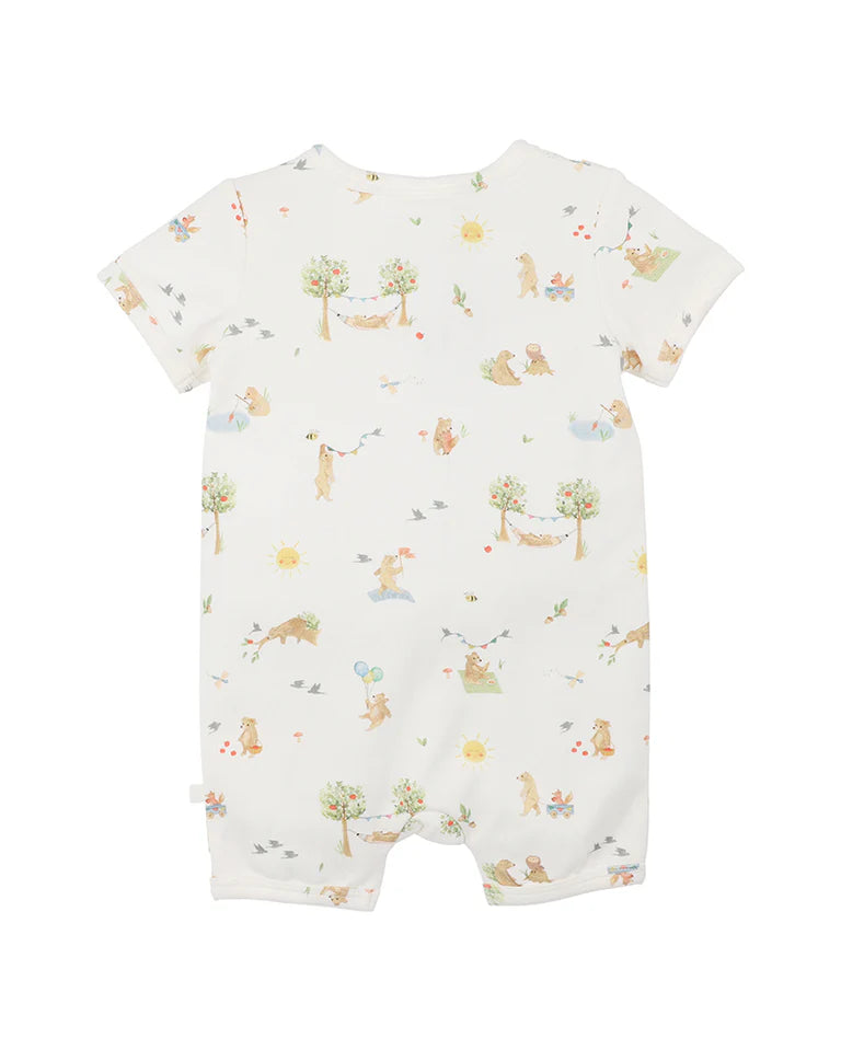 BEAR ORGANIC SS ZIPSUIT
