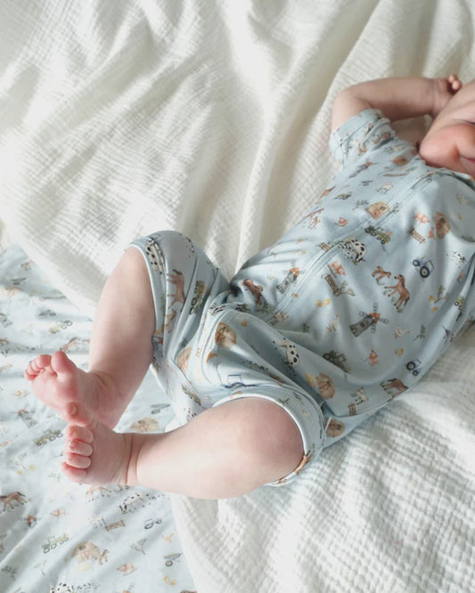 FARM ECOCOSY SS ZIPSUIT