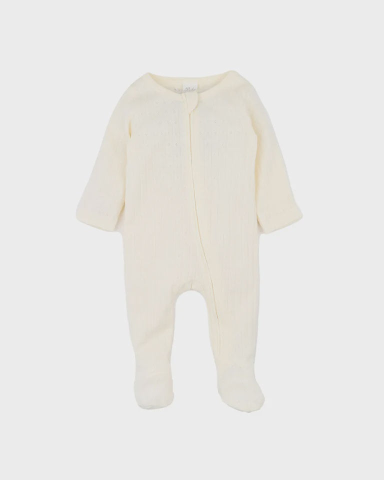 MILK ORGANIC POINTELLE LS ZIPSUIT