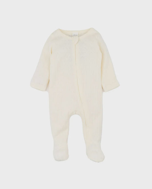 MILK ORGANIC POINTELLE LS ZIPSUIT