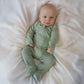 SAGE ORGANIC POINTELLE LS ZIPSUIT