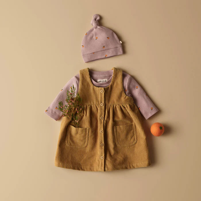 Amber Glow Organic Cord Dress