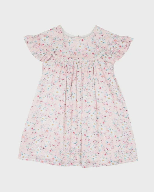 ZOE FRILL SLEEVE DRESS 3-7 YRS