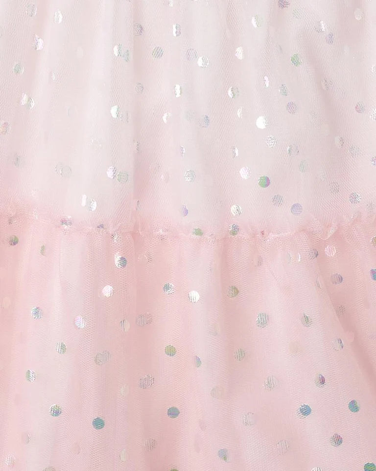 FESTIVE GRADIENT SPOT DRESS 3-7 YRS