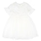 TULLE EMB FLORAL SS DRESS 3-7 YRS