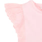 PINK BROIDERY TEE 3Y-7Y