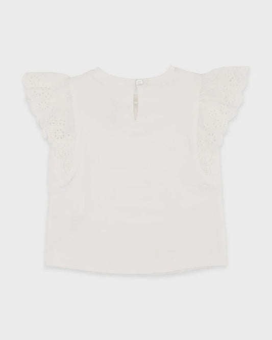 SNOW BROIDERY TEE