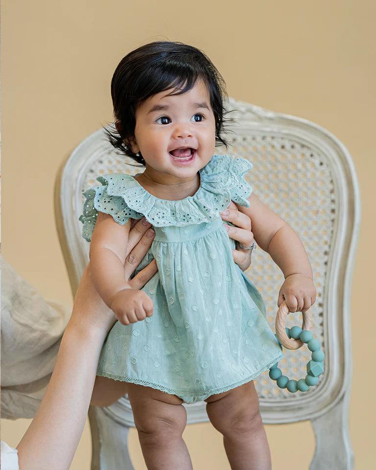ANYA DOBBY OVERLAY BODYSUIT