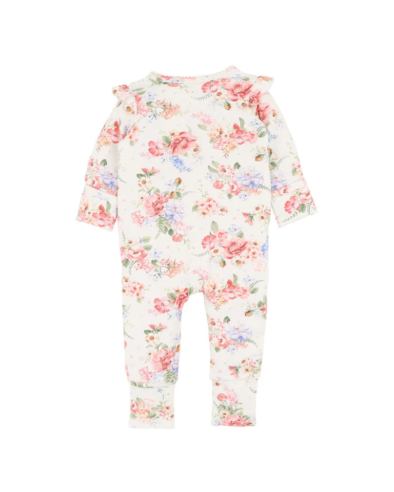 ANYA BLOOM ORGANIC LS ZIP ZIPSUIT