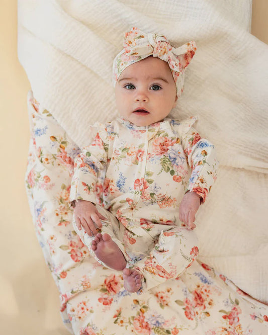 ANYA BLOOM ORGANIC LS ZIP ZIPSUIT
