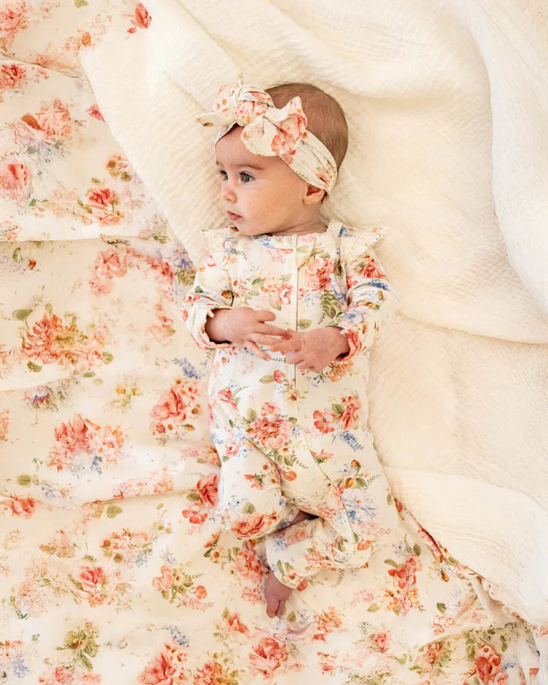 ANYA BLOOM ORGANIC LS ZIP ZIPSUIT