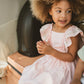 TESS EMB. FRILL DRESS 3-7YRS