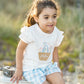 BONNIE ORGANIC FLOWER TEE 3-7 YRS