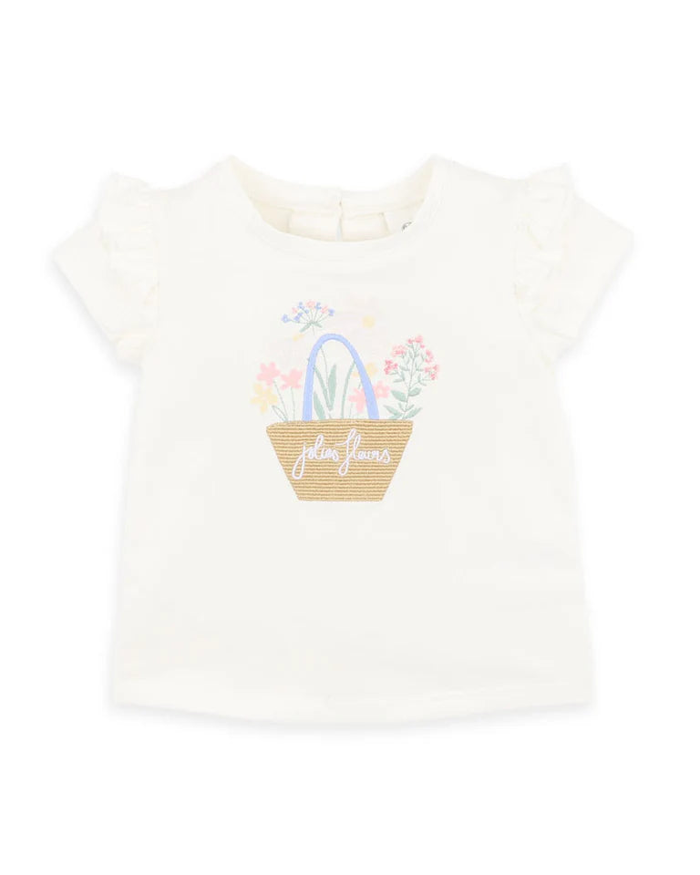 BONNIE ORGANIC FLOWER TEE 3-7 YRS