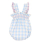 BONNIE CHECK ORGANIC BODYSUIT