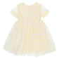 FESTIVE YELLOW SEQUIN DAISY DRESS 3-7YRS