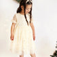 FESTIVE YELLOW SEQUIN DAISY DRESS 3-7YRS