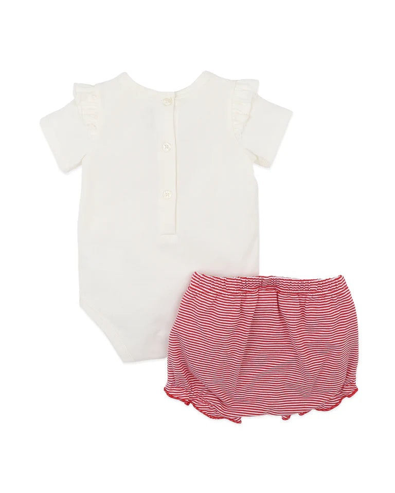 FESTIVE REINDEER BODYSUIT & SHORTS SET