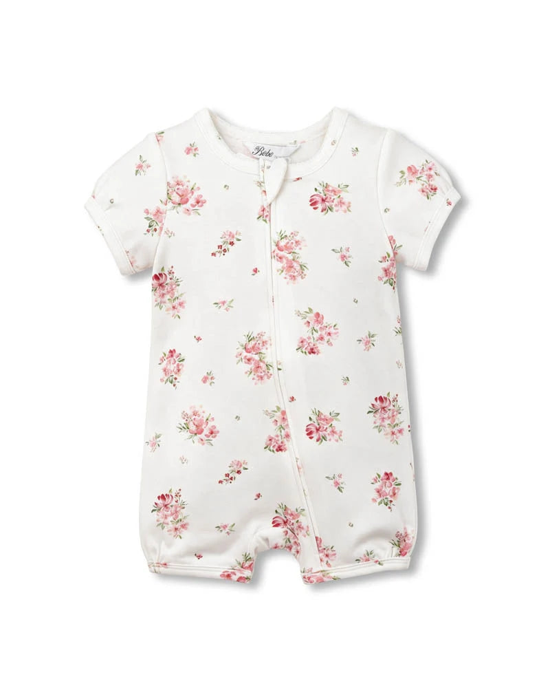 CHELSEA ORGANIC SS ZIP ROMPER
