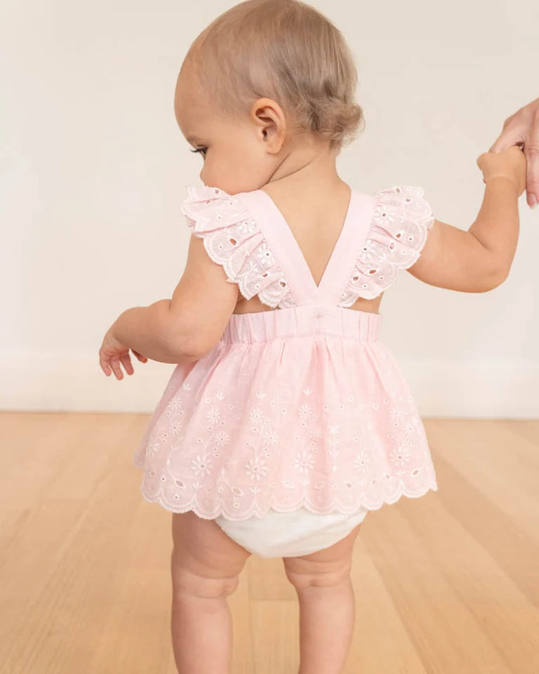 CHELSEA BRODERIE OVERLAY BODYSUIT
