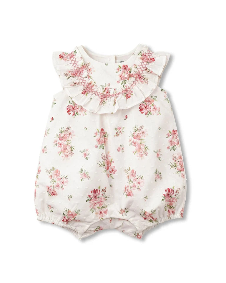 CHELSEA FRILL YOKE ROMPER